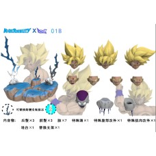 Proorder MP freeze accessories battle damage Goku head hair for fighter of rage goku and legendary goku B end of DEC release