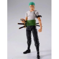 IN STOCK BANDAI SHF one piece Roronoa Zoro romance dawn action figure toy