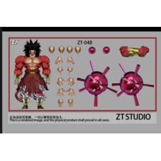 Proorder ZT model 04B battle damage SSJ4 black hair Broly with special effect big size SEP release