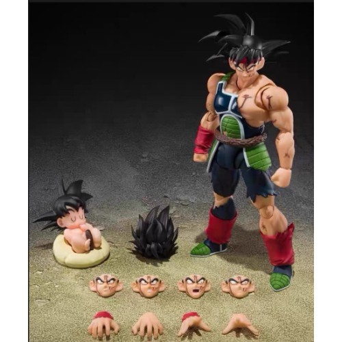 IN STOCK BANDAI SHF the father of goku battle damage Bardock action figure toy