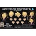 IN STOCK RE SSJ1 SSJ2 Son Gohan head hair solid color A