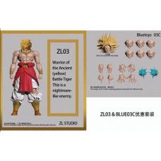 IN STOCK ZL Warrior of ancient yellow hair Broly action figure toy ZL03