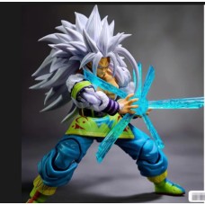 IN STOCK BLACK HOLE SSJ5 white hair Goku action figure toy