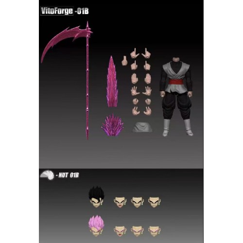 OUT OF STOCK Vitoforge 01B NUT black gohan action figure with head set