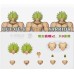 IN STOCK DKO out of control warrior Broly Green Hair face accessories