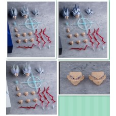 HA011 A+B+C beast Son Gohan head hair special effects solid electro transparent color gift bonus face IN STOCK