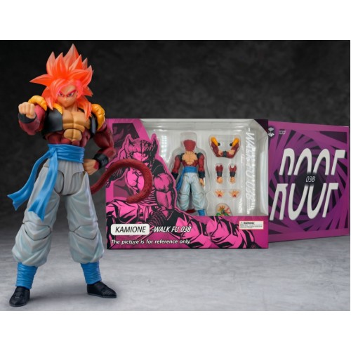 IN STOCK Kamione SSJ4 transparent color hair Gogeta 3.0 action figure toy Version B