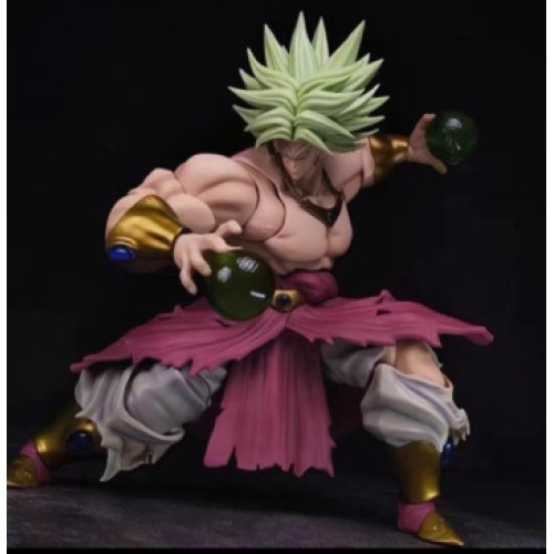 IN STOCK ZT 02B battle damage model green hair Broly with special effect big size