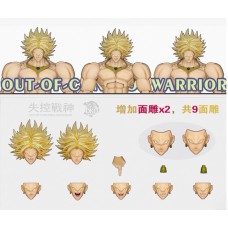 IN STOCK DKO out of control warrior broly yellow hair face accessories