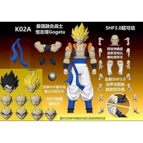 IN STOCK Kamione Gogeta yellow hair 3.0 action figure toy Version A