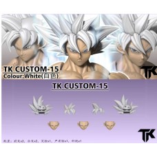 OUT OF STOCK TK custom technique of the god 015 goku solid white hair head