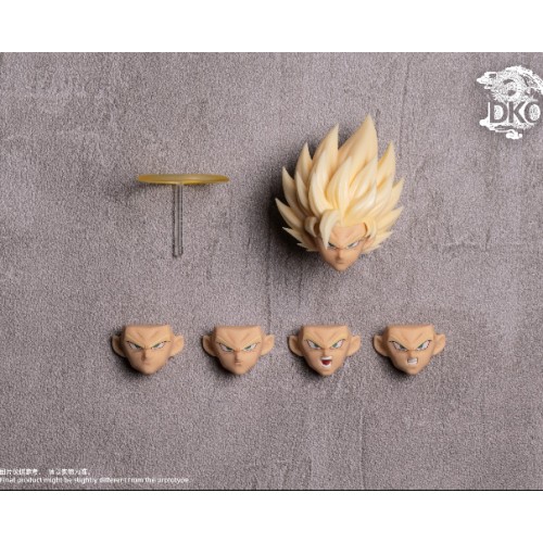 OUT OF STOCK DKO super saiyan SSJ2 Son Goku head face hair accessories Solid color