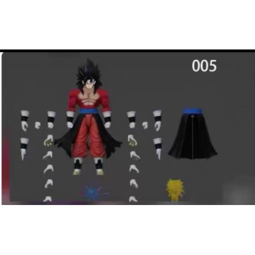 IN STOCK Kong model xis eared macaquei MA005 Vegito vegetto Xeno black hair action figure