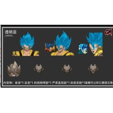 Proorder GM Gogeta Blue hair face transparent color （suit for Kamione and Demoniacal Fit Gogeta)  release at JAN 2026  