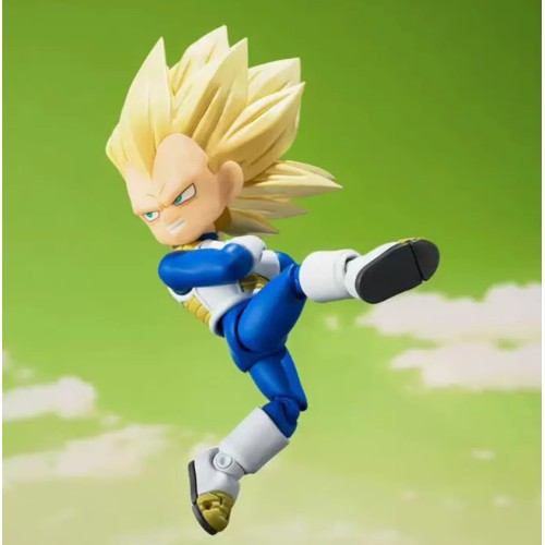 OUT OF STOCK BANDAI SHF Daima mini super saiyan 3 Vegeta action figure toy