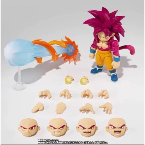 IN STOCK BANDAI SHF DAIMA SSJ4 Son Goku mini action figure