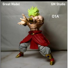 IN STOCK GM Studio model Green hair Broly acion figure toy 01A