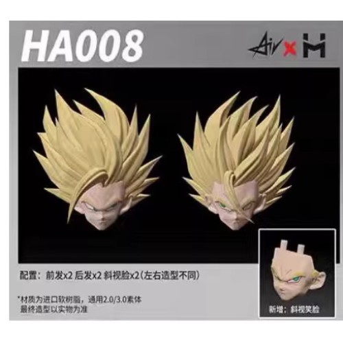 HA008 ssj2 Son Gohan head face 20th release
