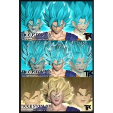 IN STOCK TK Custom Vegetto Vegetio blue head hair accessories transparent solid color yellow black  (3style together)
